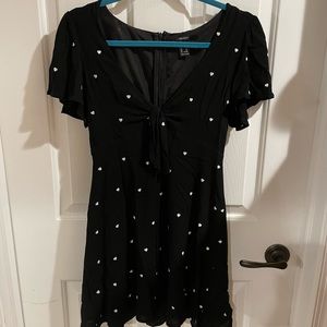 tie top mini dress